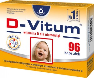 D-Vitum - witamina D dla niemowlt 90 kasuek twist-off