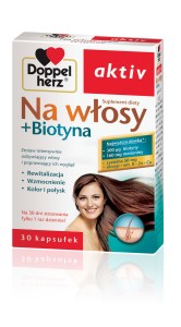 Doppelherz aktiv Na wosy + Biotyna 30 kapsuek