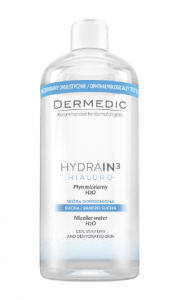 DERMEDIC Hydrain3 HIALURO - Pyn micelarny H2O 500 ml