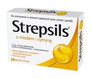 STREPSILS z miodem i cytryn 36 past.