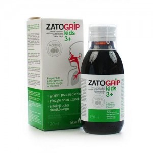 ZatoGrip Kids 3+ syrop dla dzieci smak malinowy 120 ml